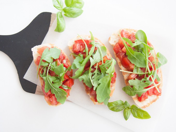 Vegan Tomato Bruschetta