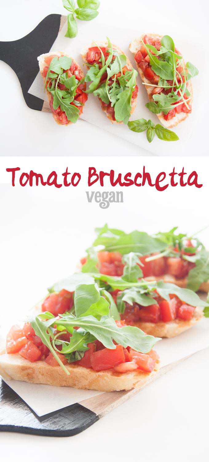 Vegan Tomato Bruschetta