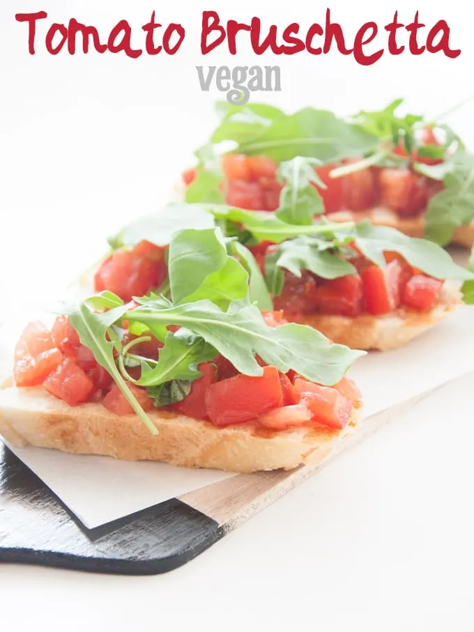 Vegan Tomato Bruschetta