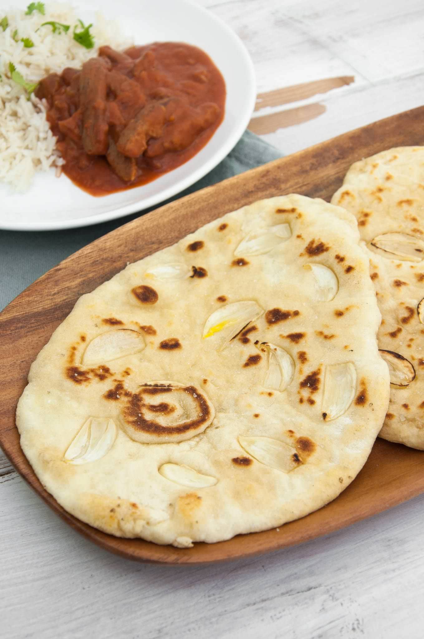 Indian Garlic Naan Recipe | Elephantastic Vegan