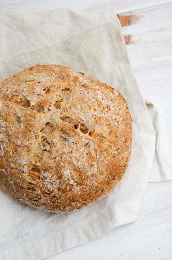 Baked Carrot Bread Loaf