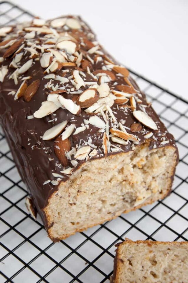 Almond Cake with Chocolate Coating Recipe Elephantastic Vegan