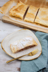 Vegan Apple Strudel with Puff Pastry