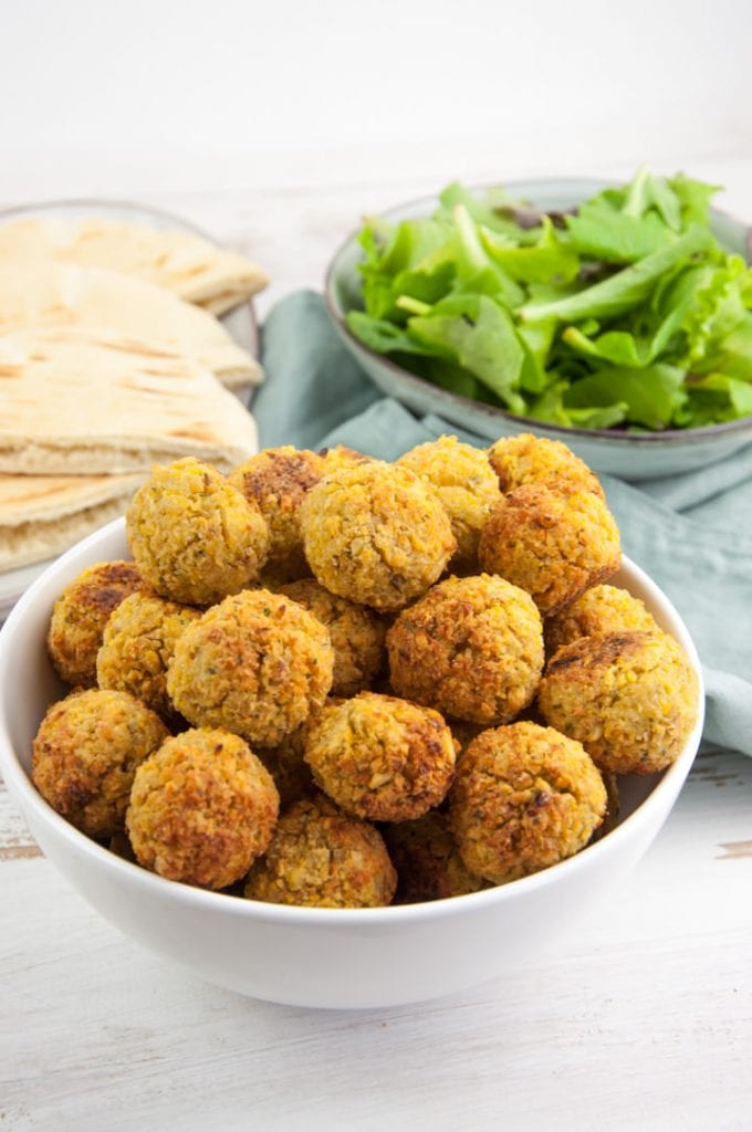 Oven-Baked Falafel Balls Recipe (Freezer-Friendly!) | Elephantastic Vegan