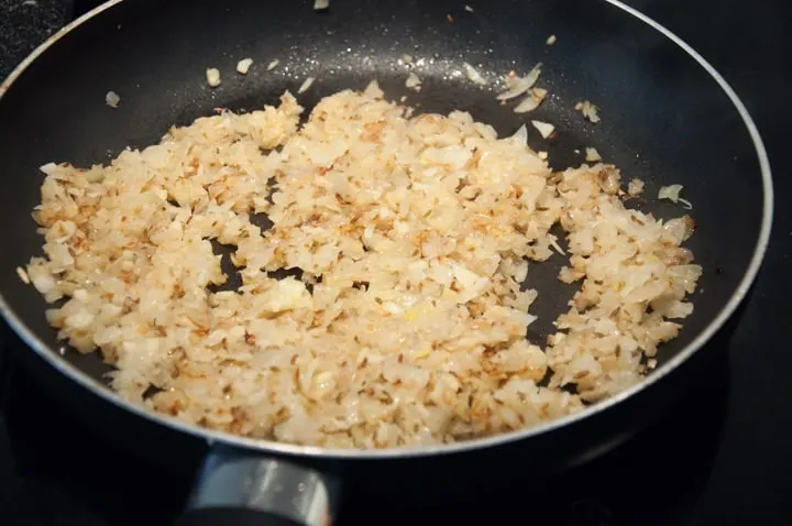 onion garlic mixture