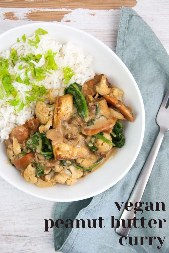 Vegan Peanut Butter Curry with tofu