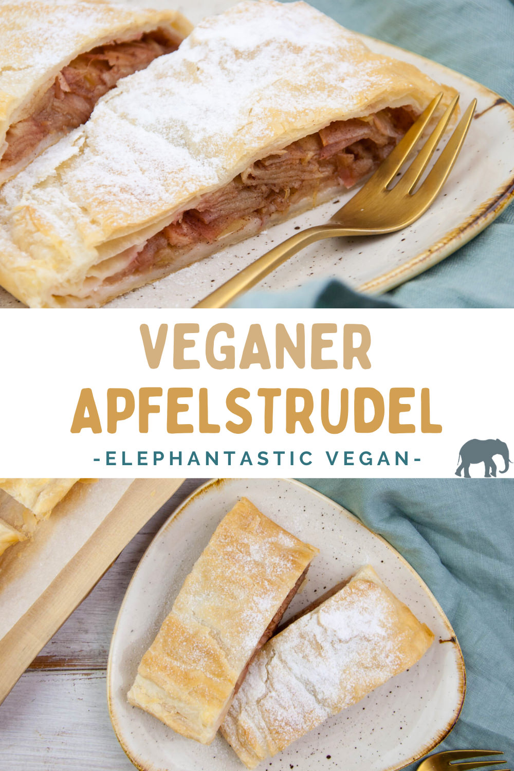 Veganer Apfelstrudel