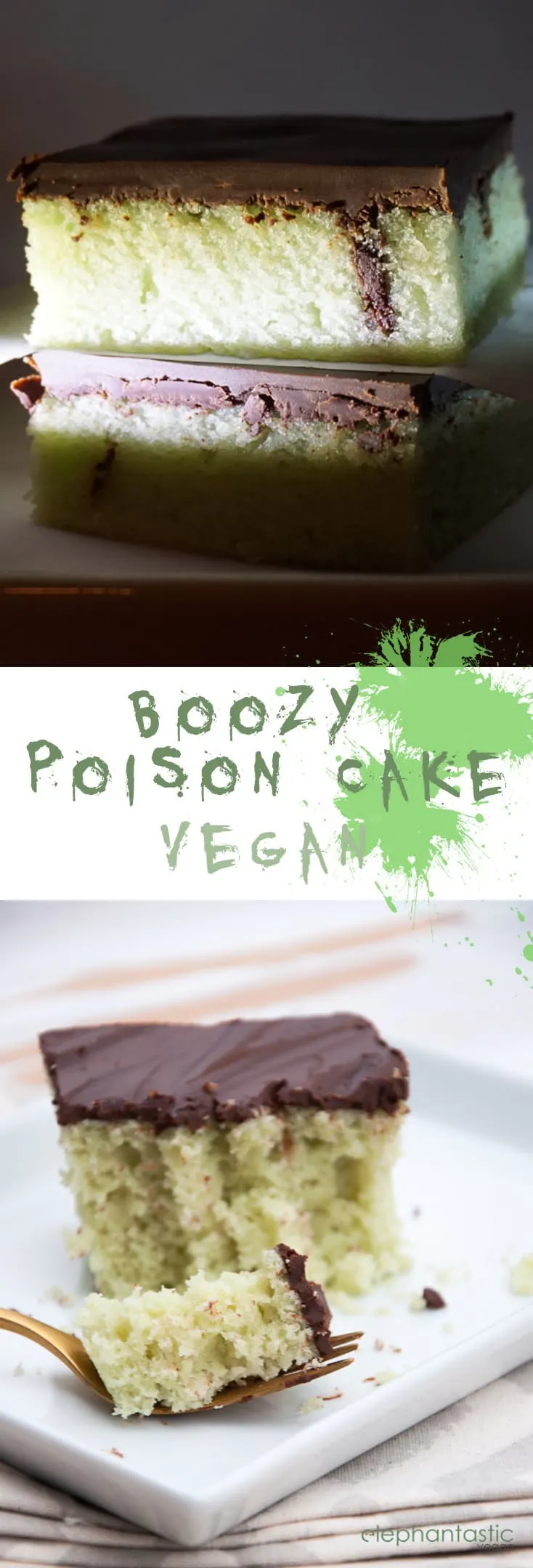 Boozy Poison Cake | ElephantasticVegan.com