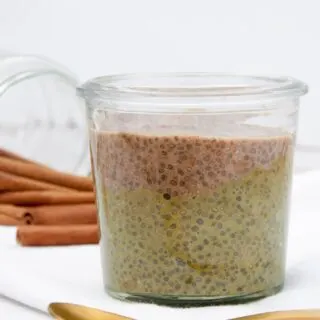 Vegan Matcha Cinnamon Chia Pudding | ElephantasticVegan.com