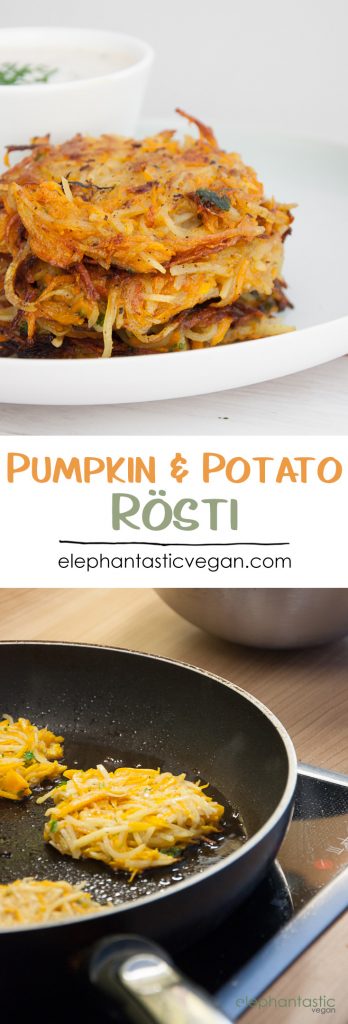 Vegan Pumpkin & Potato Rösti | ElephantasticVegan.com