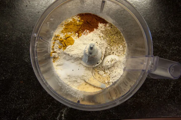 dry ingredients for seitan