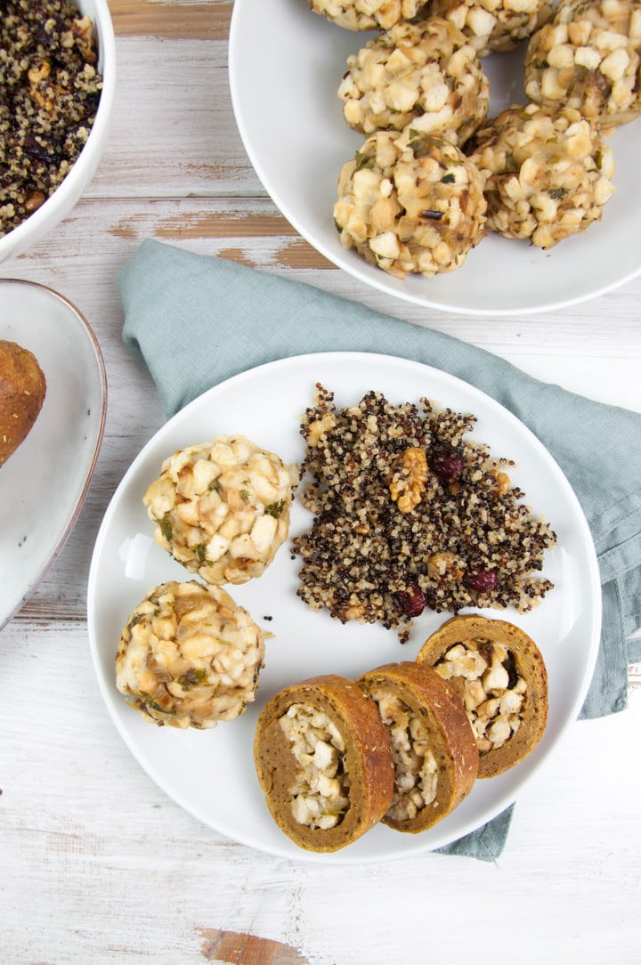 Seitan Roast with Bread Stuffing Recipe Elephantastic Vegan