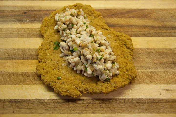 seitan with bread stuffing