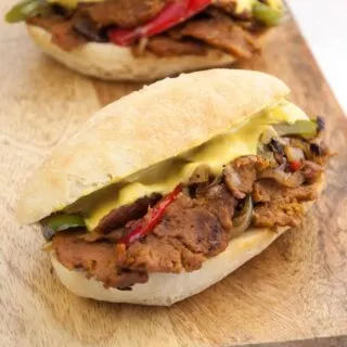 Vegan Philly Cheesesteak Sandwiches