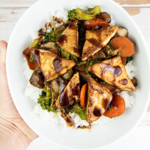 Hoisin Glazed Tofu Stir Fry Recipe Elephantastic Vegan