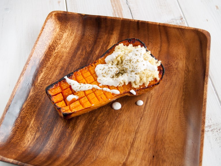 Mediterranean Couscous Butternut Squash Boat
