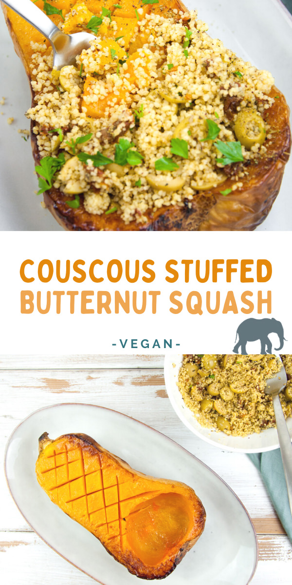 Couscous Stuffed Butternut Squash