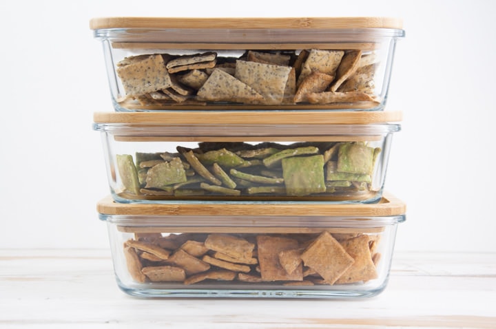 storing crackers in air-tight containers
