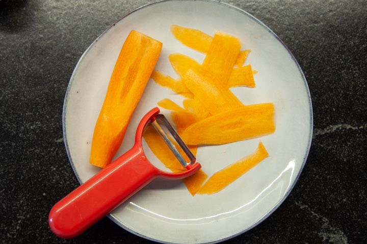 shaved carrots