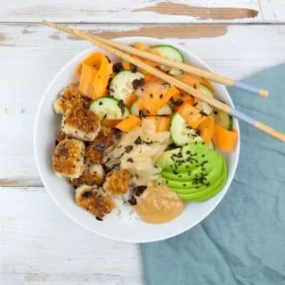 Vegan Sushi Bowl with Tofu