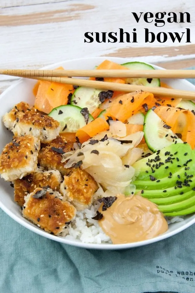 Vegan Sushi Bowl with Tofu