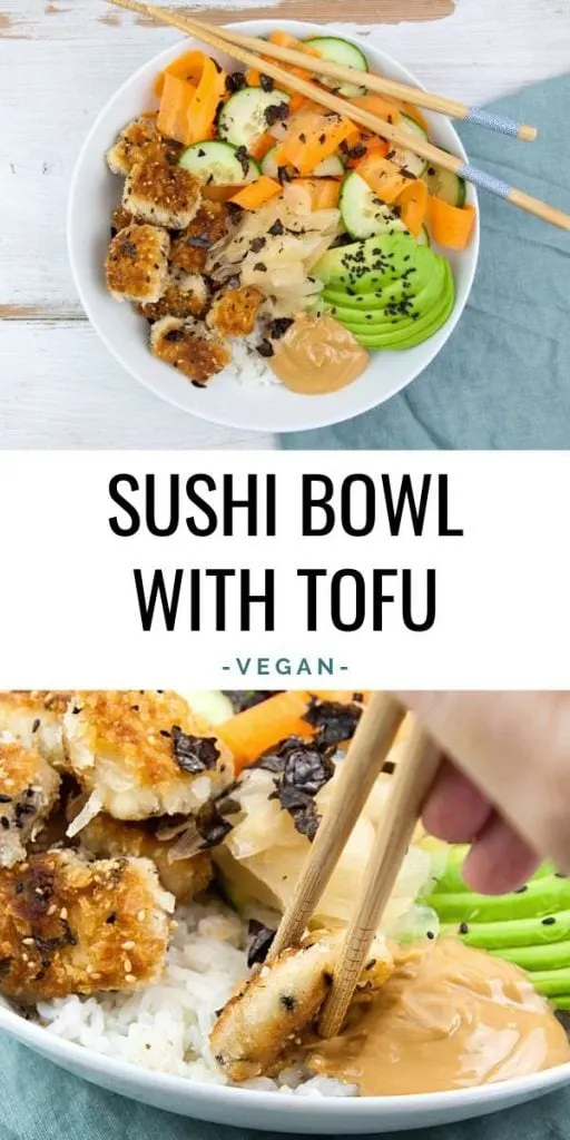 Vegan Sushi Bowl with Tofu