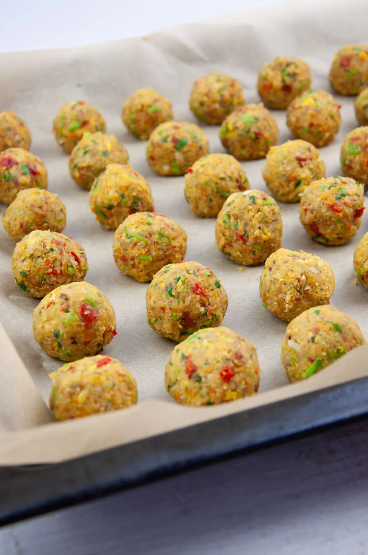 Ikea-Style Veggie Balls before baking