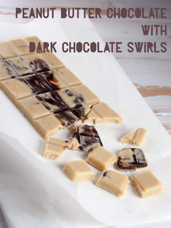 Peanut Butter Chocolate with Dark Chocolate Swirls