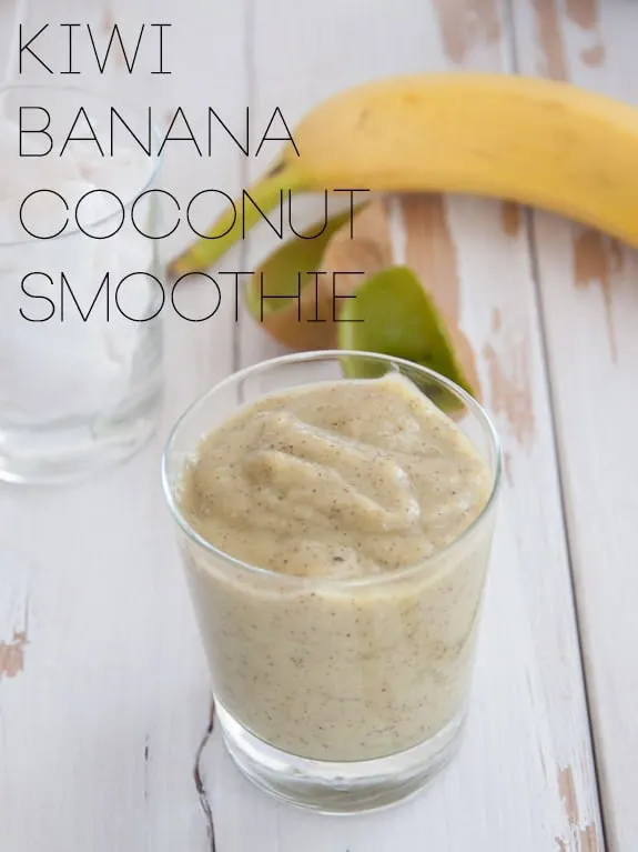 Kiwi Banana Coconut Smoothie