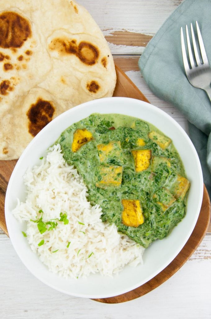 Vegan Palak Tofu Paneer Recipe | Elephantastic Vegan