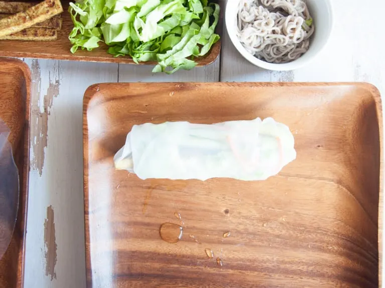 Soba Noodles Summer Rolls