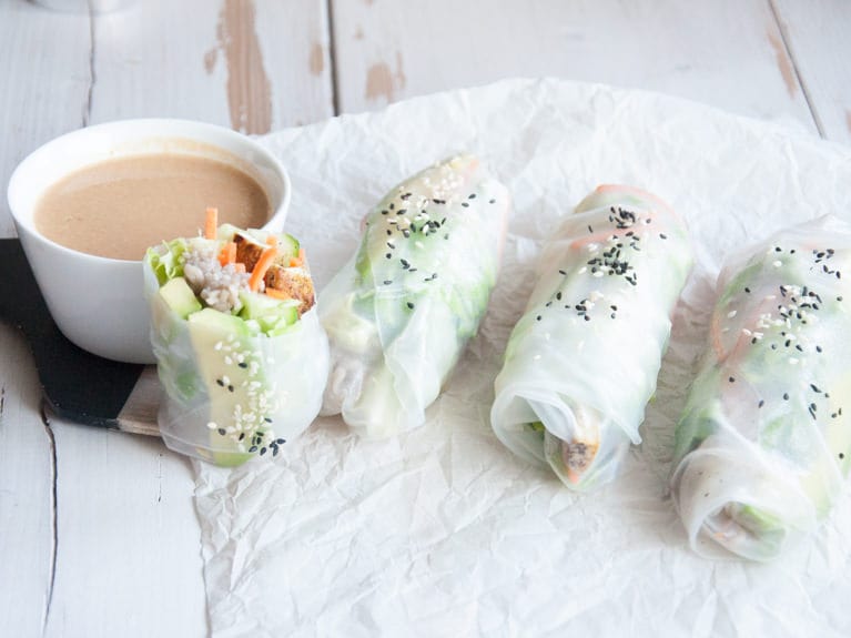 Soba Noodles Summer Rolls