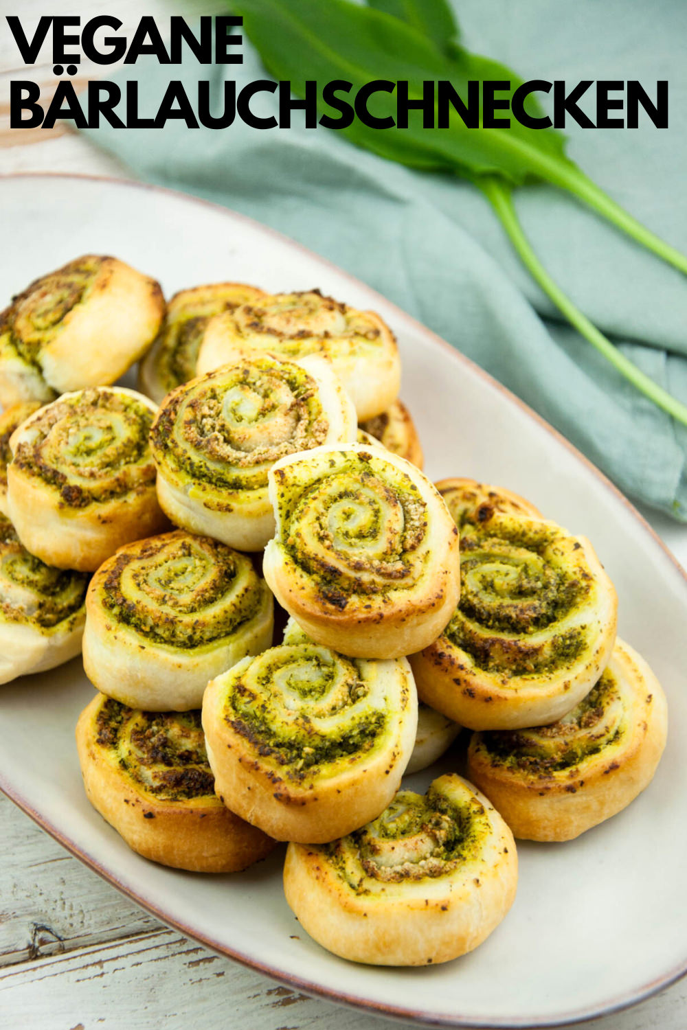 Vegane Bärlauchschnecken