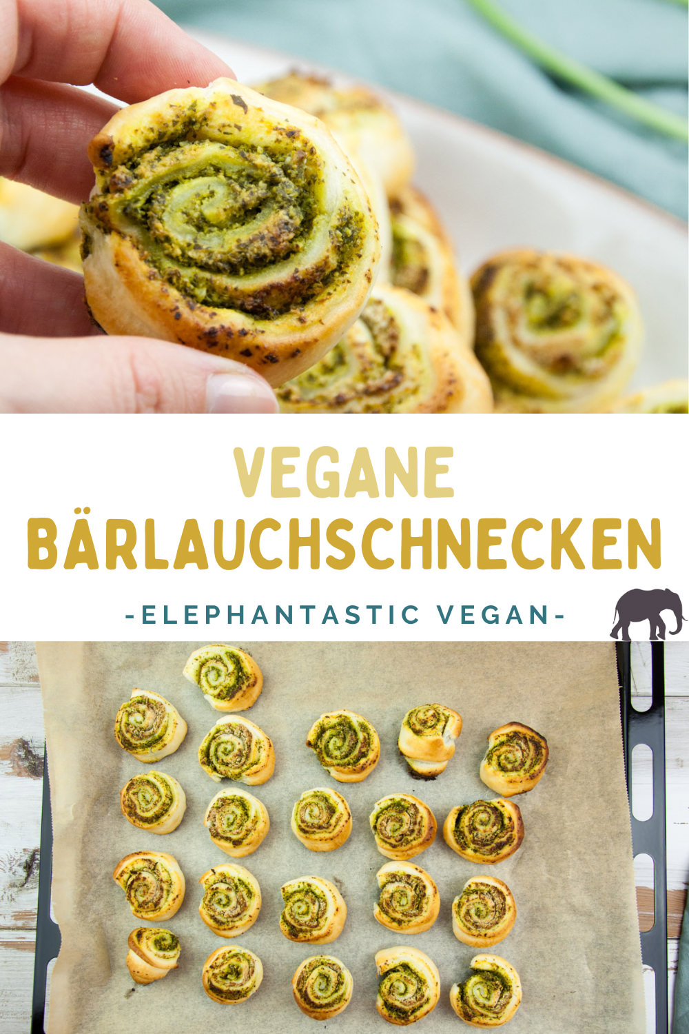 Vegane Bärlauchschnecken
