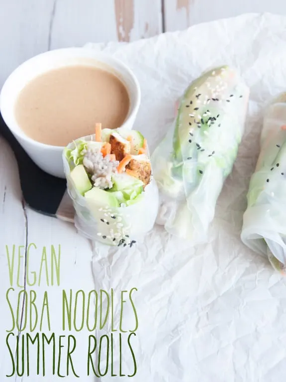 Soba Noodles Summer Rolls