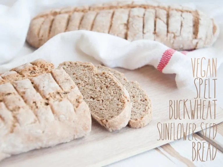 Spelt Buckwheat Sunflower Seed Bread