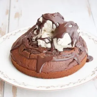 Vegan Chocolate Lovers Cake with Banana Ice Cream and Chocolate Hard Shell