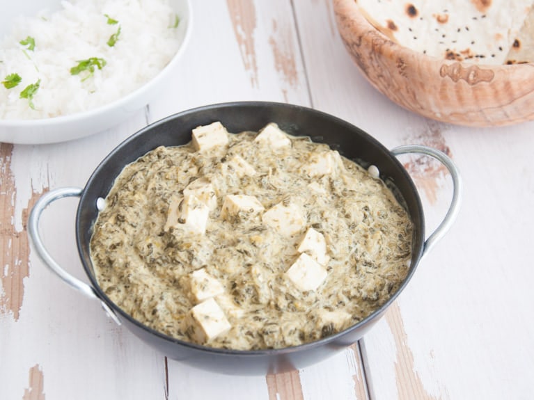 Quick, Restaurant-Style, Palak Tofu