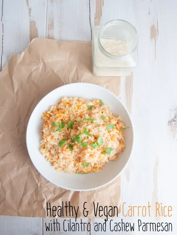 Healthy & Vegan Carrot Rice