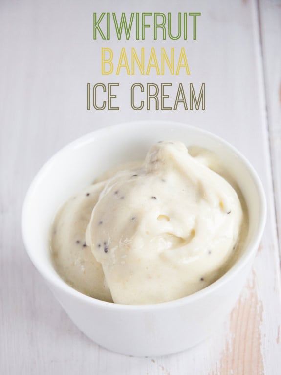 Kiwifruit Banana Ice Cream