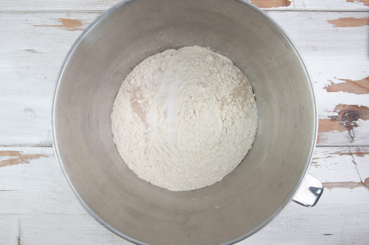 dry ingredients for bread