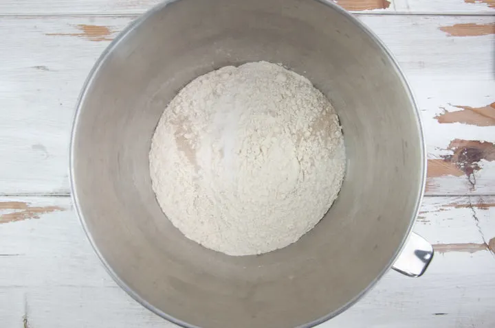 dry ingredients for bread