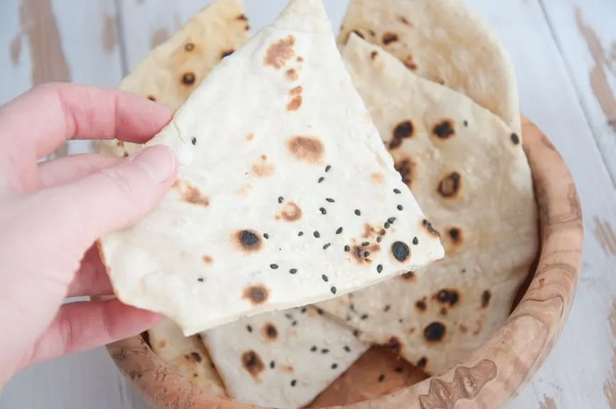 Cut Sesame Naan