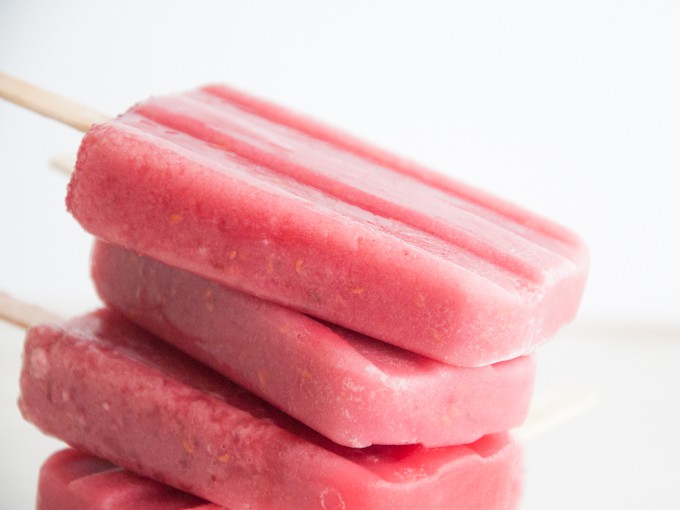 Vegan Raspberry Popsicles