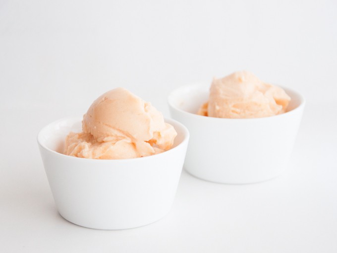 Vegan 2 Ingredient Cantaloupe Ice Cream