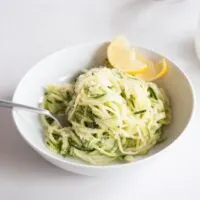 Zucchini Pasta with Avocado Sauce