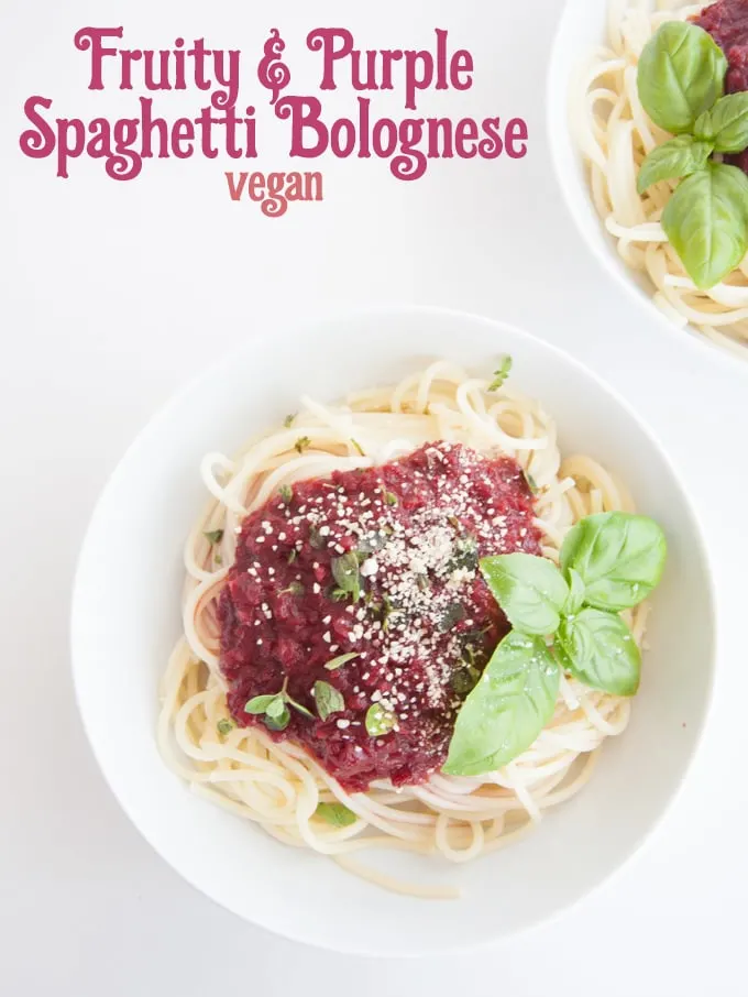 Fruity & Purple Spaghetti Bolognese