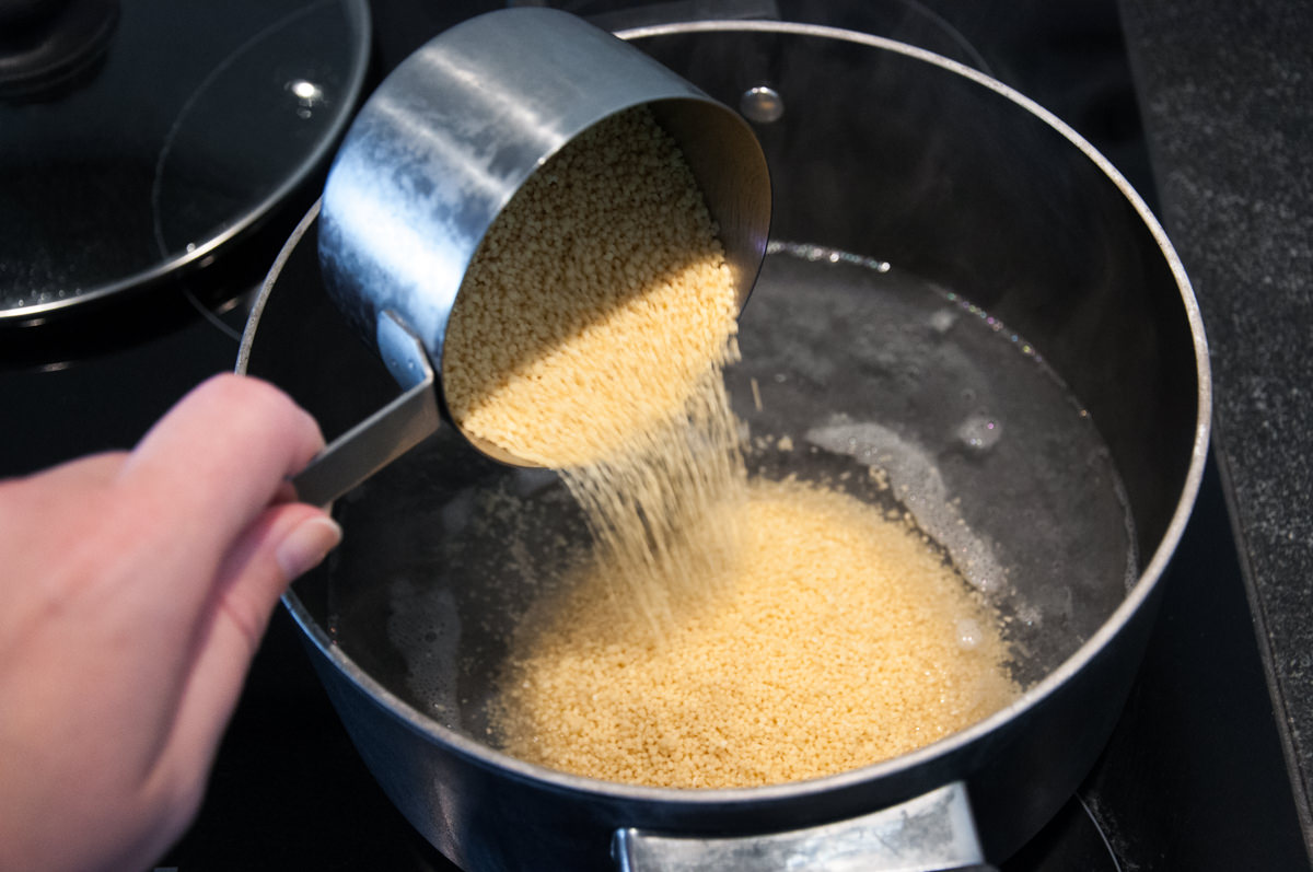 couscous in water