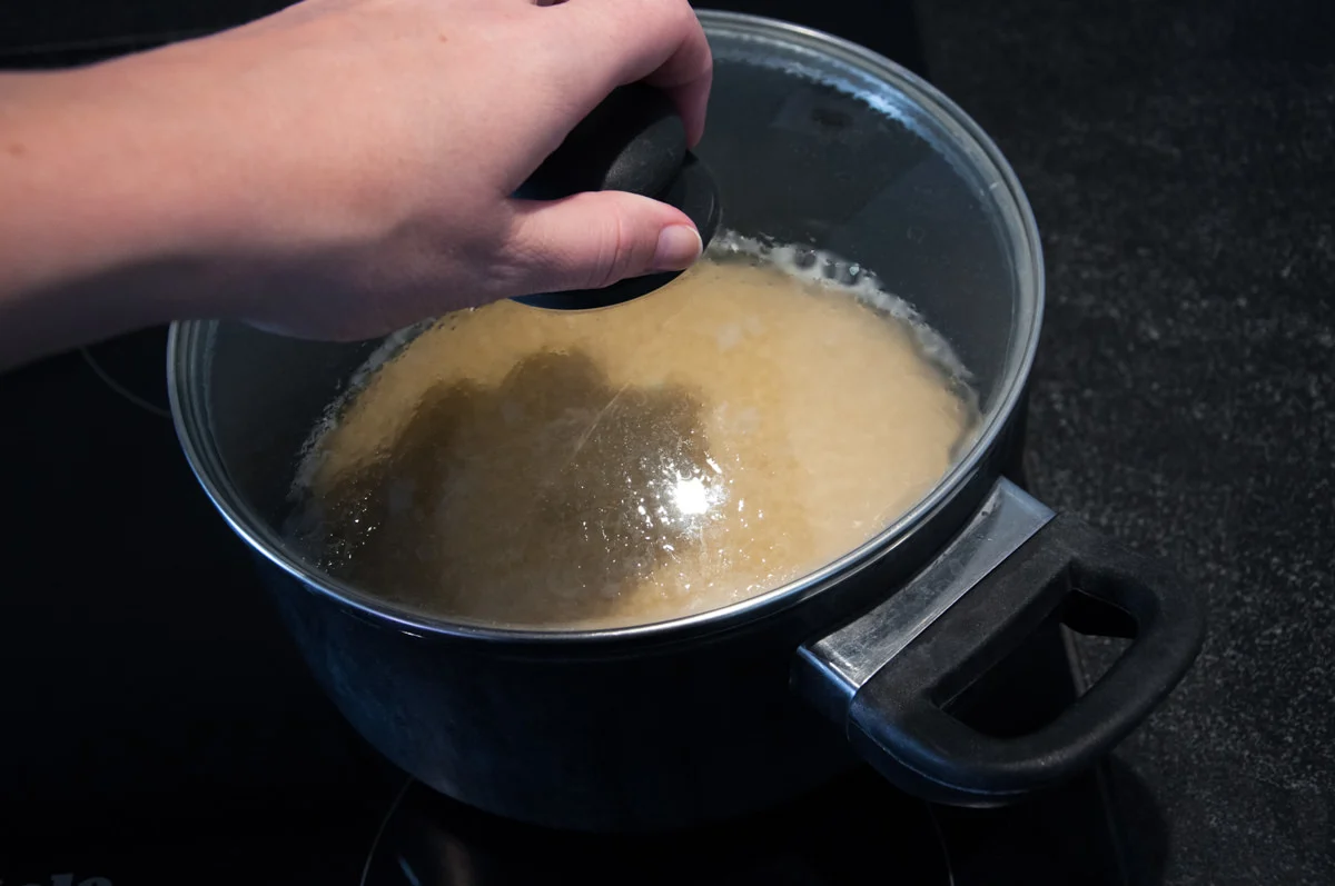 couscous in pot