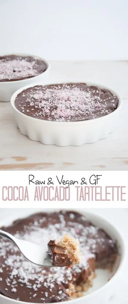 Raw Cocoa Avocado Tartelette